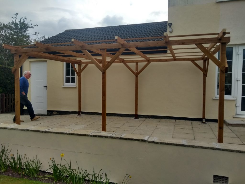 Pergola installed by CL Joinery