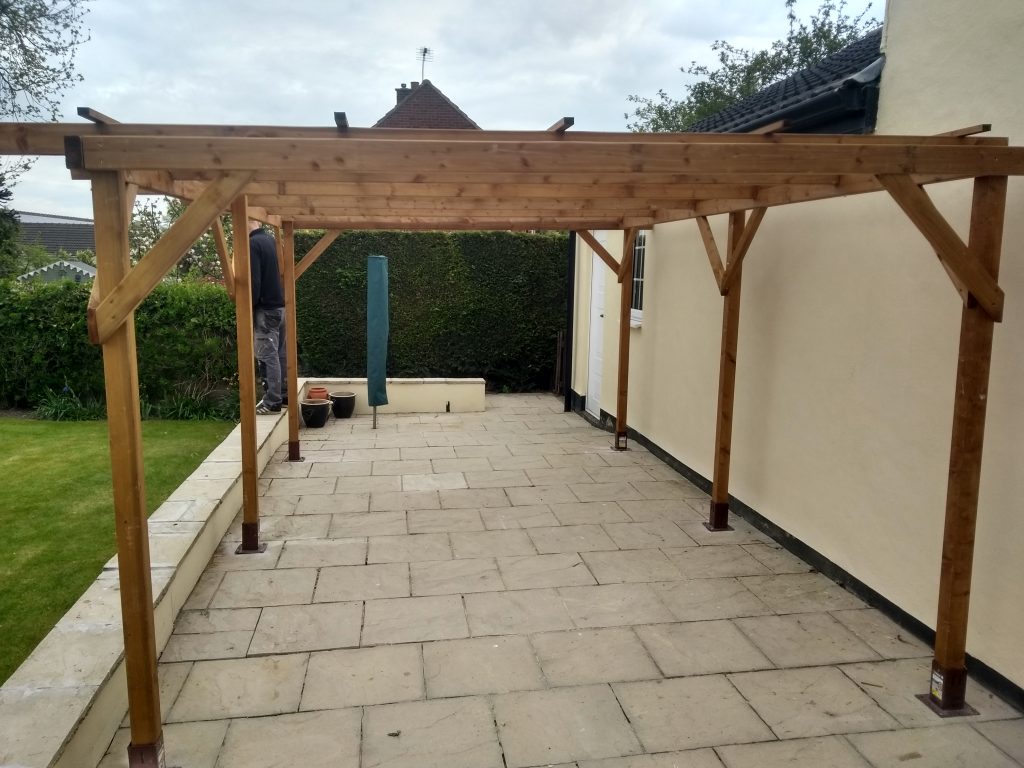 Pergola installed by CL Joinery